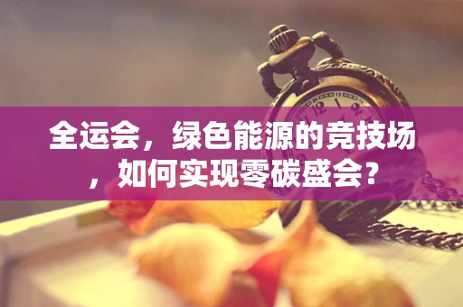 全运会，绿色能源的竞技场，如何实现零碳盛会？