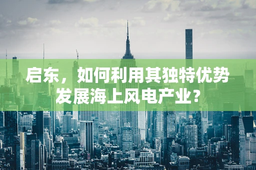 启东，如何利用其独特优势发展海上风电产业？