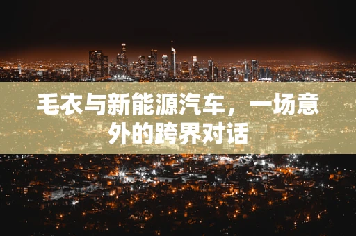 毛衣与新能源汽车，一场意外的跨界对话