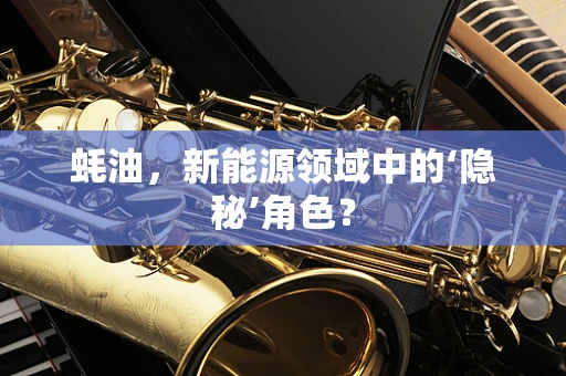 蚝油，新能源领域中的‘隐秘’角色？