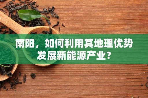 南阳，如何利用其地理优势发展新能源产业？