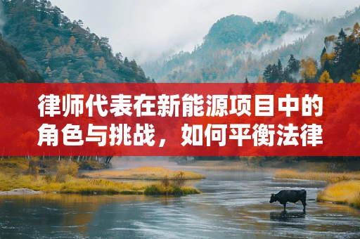 律师代表在新能源项目中的角色与挑战，如何平衡法律风险与技术创新？