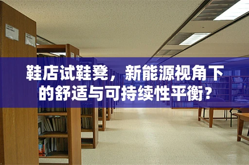 鞋店试鞋凳，新能源视角下的舒适与可持续性平衡？
