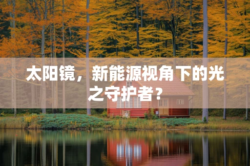太阳镜，新能源视角下的光之守护者？