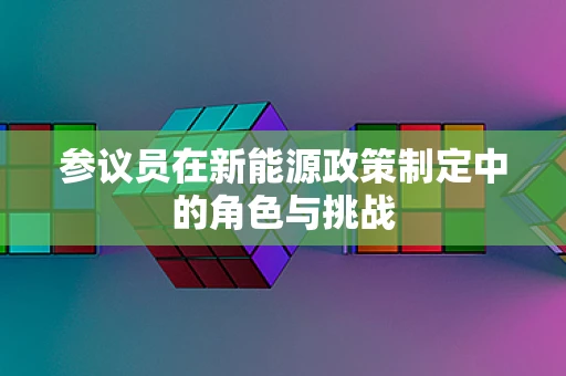 参议员在新能源政策制定中的角色与挑战