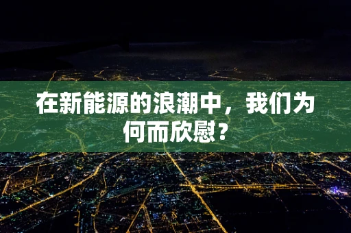 在新能源的浪潮中，我们为何而欣慰？