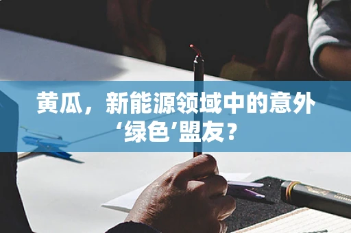 黄瓜，新能源领域中的意外‘绿色’盟友？