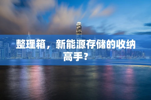 整理箱，新能源存储的收纳高手？
