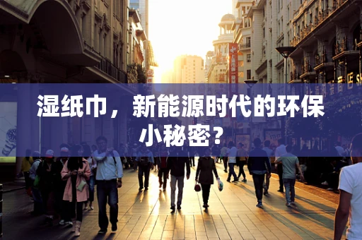 湿纸巾，新能源时代的环保小秘密？