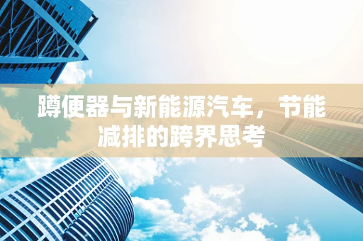 蹲便器与新能源汽车，节能减排的跨界思考