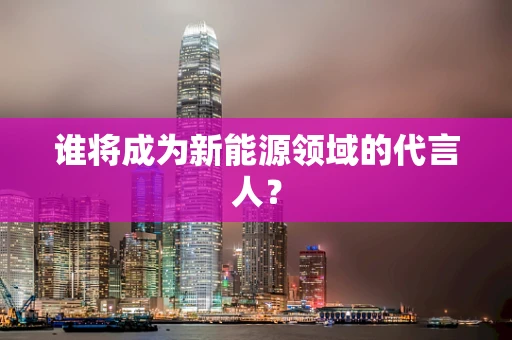 谁将成为新能源领域的代言人？
