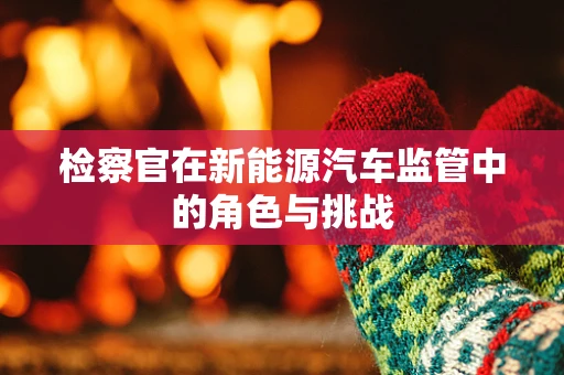 检察官在新能源汽车监管中的角色与挑战