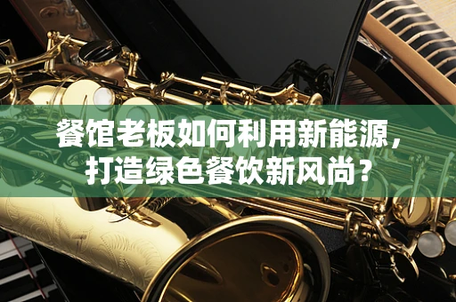 餐馆老板如何利用新能源，打造绿色餐饮新风尚？
