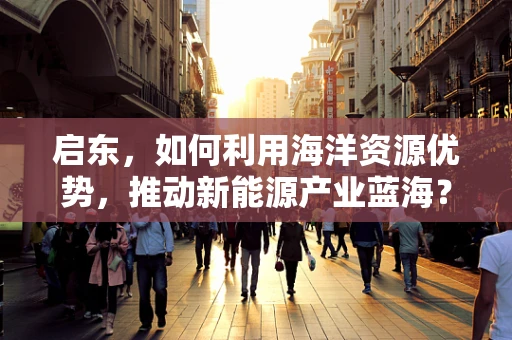 启东，如何利用海洋资源优势，推动新能源产业蓝海？