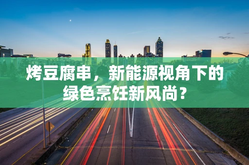 烤豆腐串，新能源视角下的绿色烹饪新风尚？