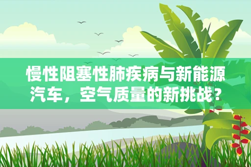 慢性阻塞性肺疾病与新能源汽车，空气质量的新挑战？