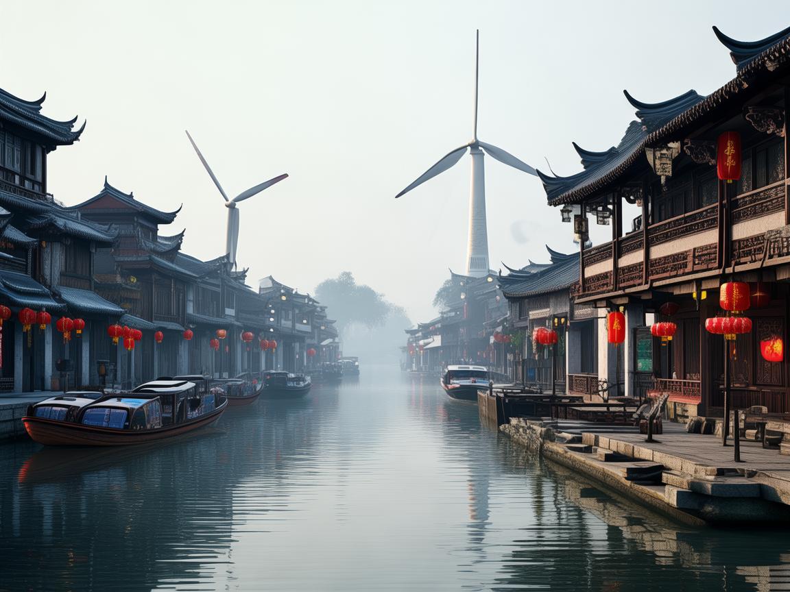 古镇与新能源,历史与未来的和谐共生? 古镇与新能源,历史与未来的和谐共生?